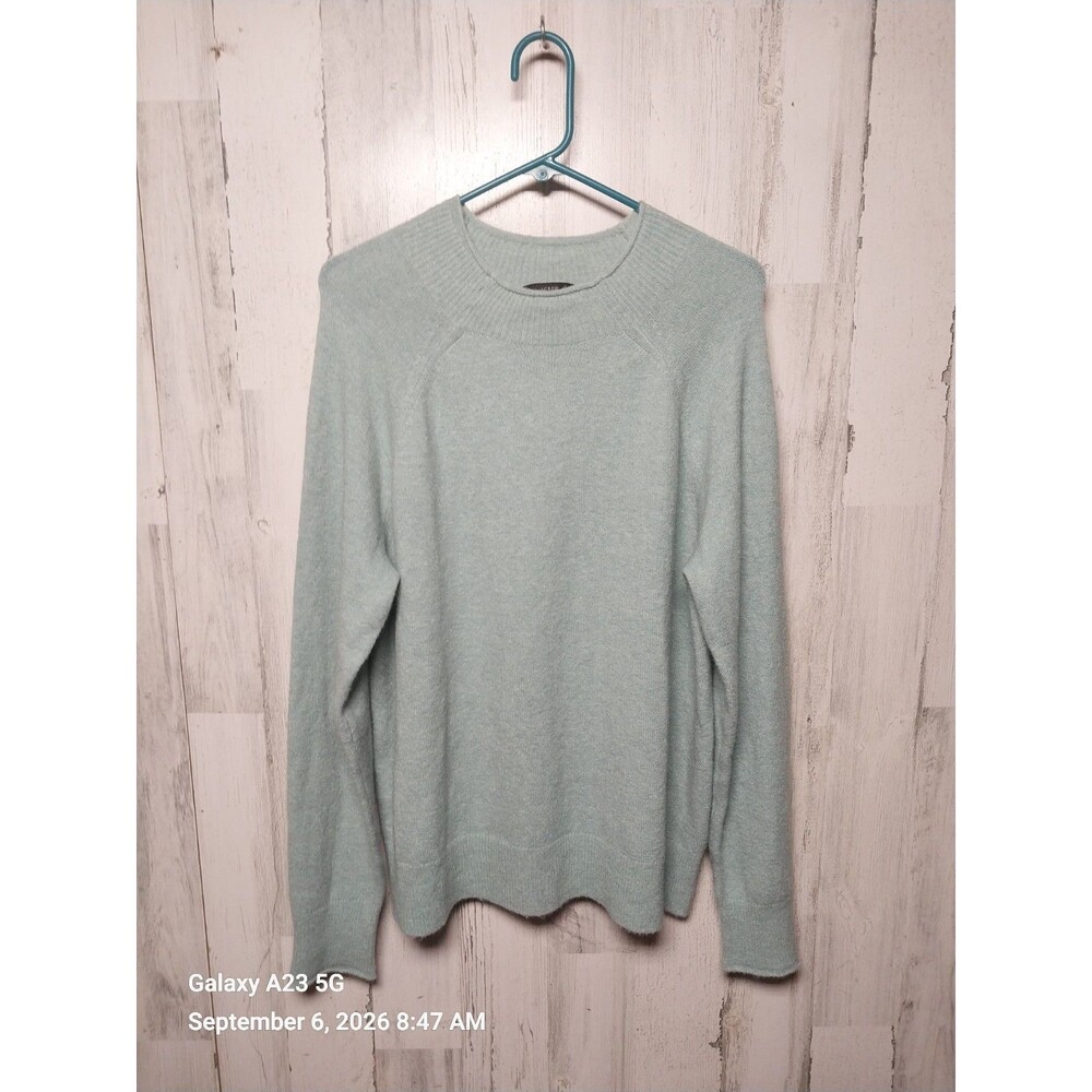 J. Crew Mint Green Long Sleeve Crewneck Sweater Merino Alpaca XL